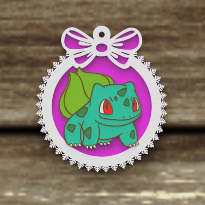 Christmas Ornaments vectors, Template Decoration SVG DXF Ai PDF