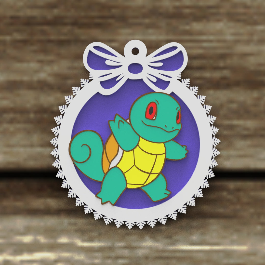 Christmas Ornaments vectors, Template Decoration SVG DXF Ai PDF