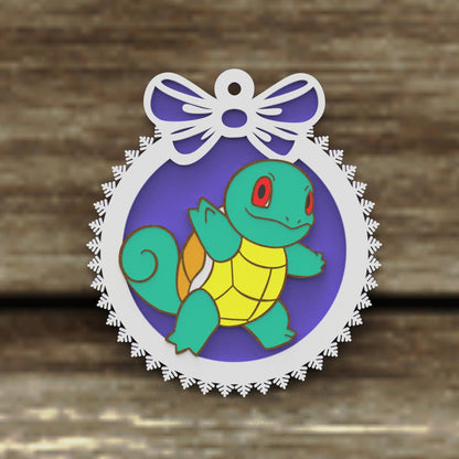 Christmas Ornaments vectors, Template Decoration SVG DXF Ai PDF