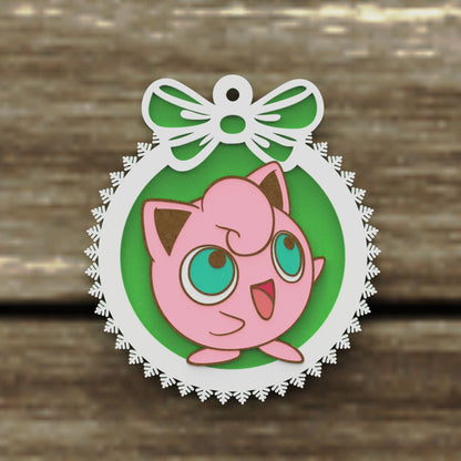 Christmas Ornaments vectors, Template Decoration SVG DXF Ai PDF