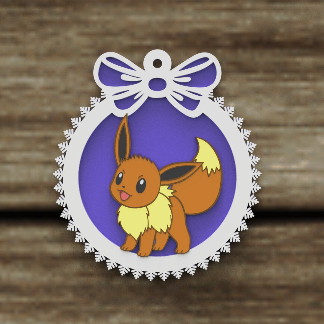 Christmas Ornaments vectors, Template Decoration SVG DXF Ai PDF