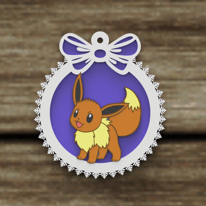 Christmas Ornaments vectors, Template Decoration SVG DXF Ai PDF