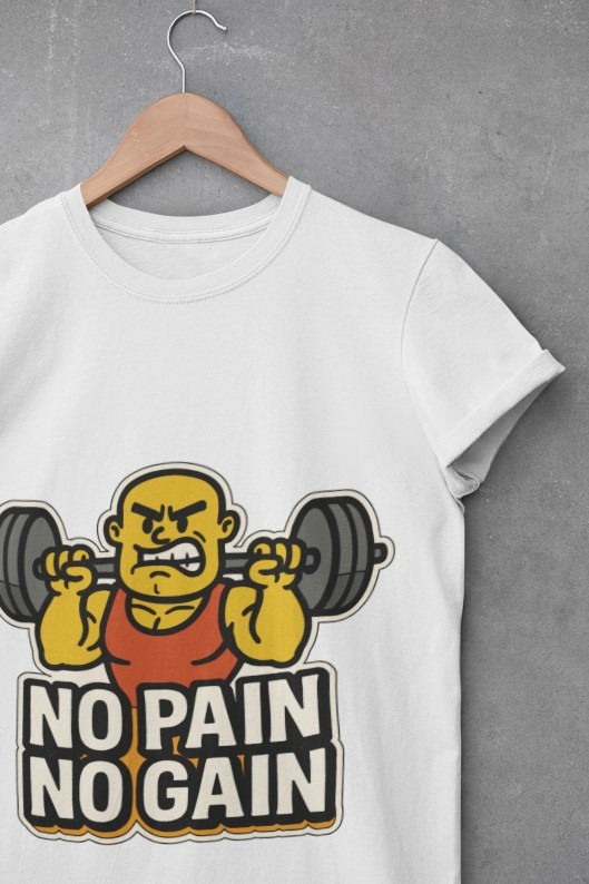 No Pain No Gain T-shirt Sticker